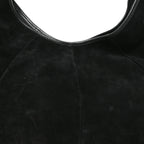 Suede Buffalo Horn Mombasa Hobo Black