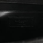 Grain De Poudre Textured Mixed Matelasse Triquilt Medium Monogram Monochrome Satchel Black