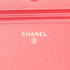 Caviar Quilted Boy Wallet On Chain WOC Red