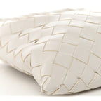 Calfskin Intrecciato Mini Hop White
