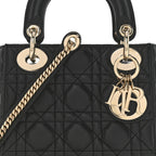 Lambskin Cannage Mini Lady Dior Black