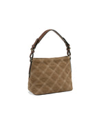 Mini Tetbury - Quilted Tan Suede