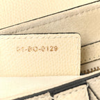 Grained Calfskin Saddle Bag White