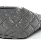 Aged Calfskin Quilted Large Reissue Camera Case Grey