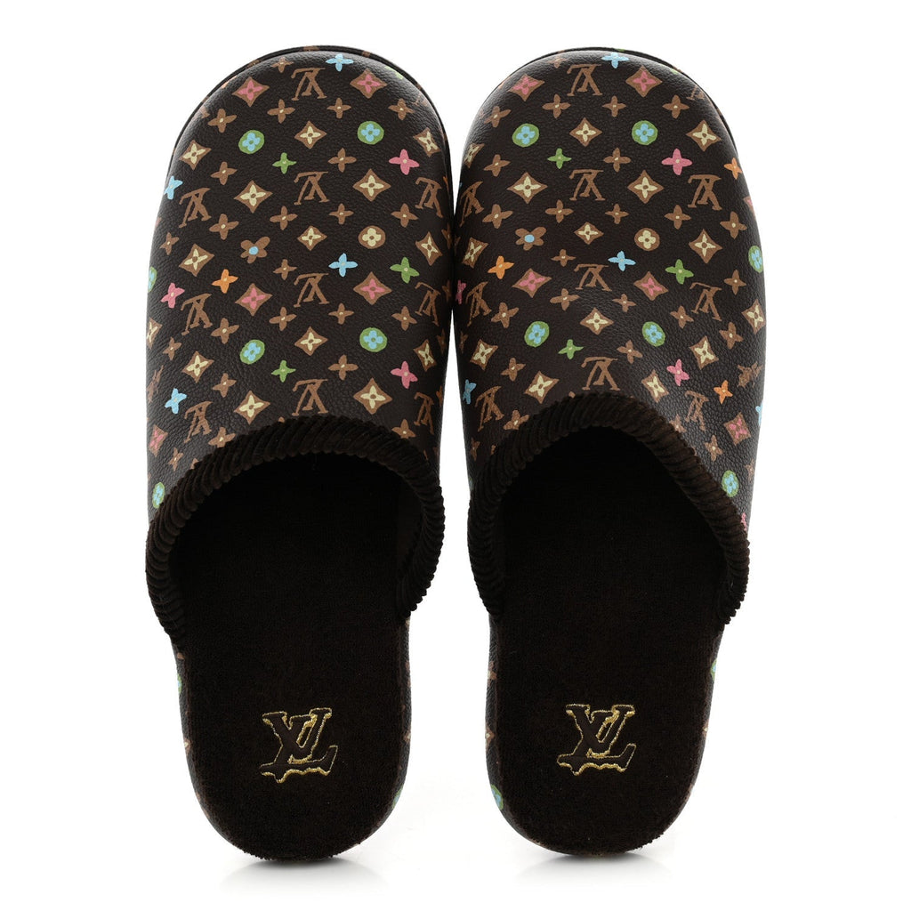 X TYLER THE CREATOR Monogram Craggy LV Palace Mens Slippers 9 Mocha