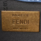 Nappa FF 1974 Embossed Baguette Mirto