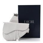 Grained Calfskin Mens Saddle Bag Latte