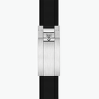 Black Bay 41mm - Black, Black Bezel on Rubber Strap
