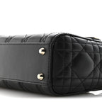 Lambskin Cannage Mini Lady Dior Black