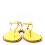 Calfskin C'est Dior Sandals 37 Yellow