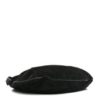 Suede Buffalo Horn Mombasa Hobo Black