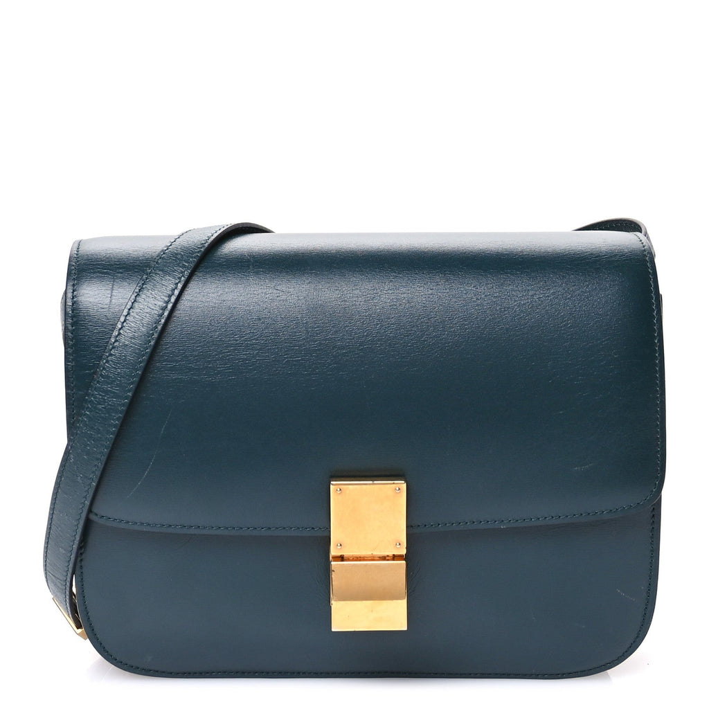 Box Calfskin Medium Classic Box Flap Bag Amazone