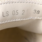 Technical Mesh Calfskin Mens B22 Sneakers 38 White Blue Grey