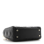 Lambskin Cannage Mini Lady Dior Black