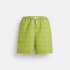 Coach Outlet Signature Swim Trunks In Recycled Polyester