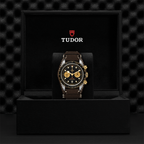 Black Bay Chrono S&G 41mm - Black on Leather Strap