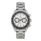 Stainless Steel 44mm Speedmaster Racing Co-Axial Master Chronometer Chronograph Automatic Watch White 329.30.44.51.04.001
