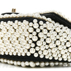 Lambskin Pearl On Flap Black