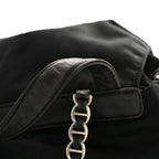 Tessuto Nylon Vela Chain Backpack Black