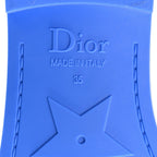 Technical Stretch Fabric Camouflage Dio(r)evolution Slide Sandals 35 Blue Fluo