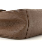 Grained Calfskin Small Souplissimo Maxi Flap Light Brown