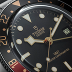 Black Bay 58 GMT 39mm - Black, Burgundy Bezel on 3-Link Bracelet
