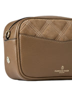 Farnham - Quilted Tan Suede
