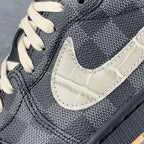 Custom Air Jordan 1 Low LV OG “Crocodile/Shadow”