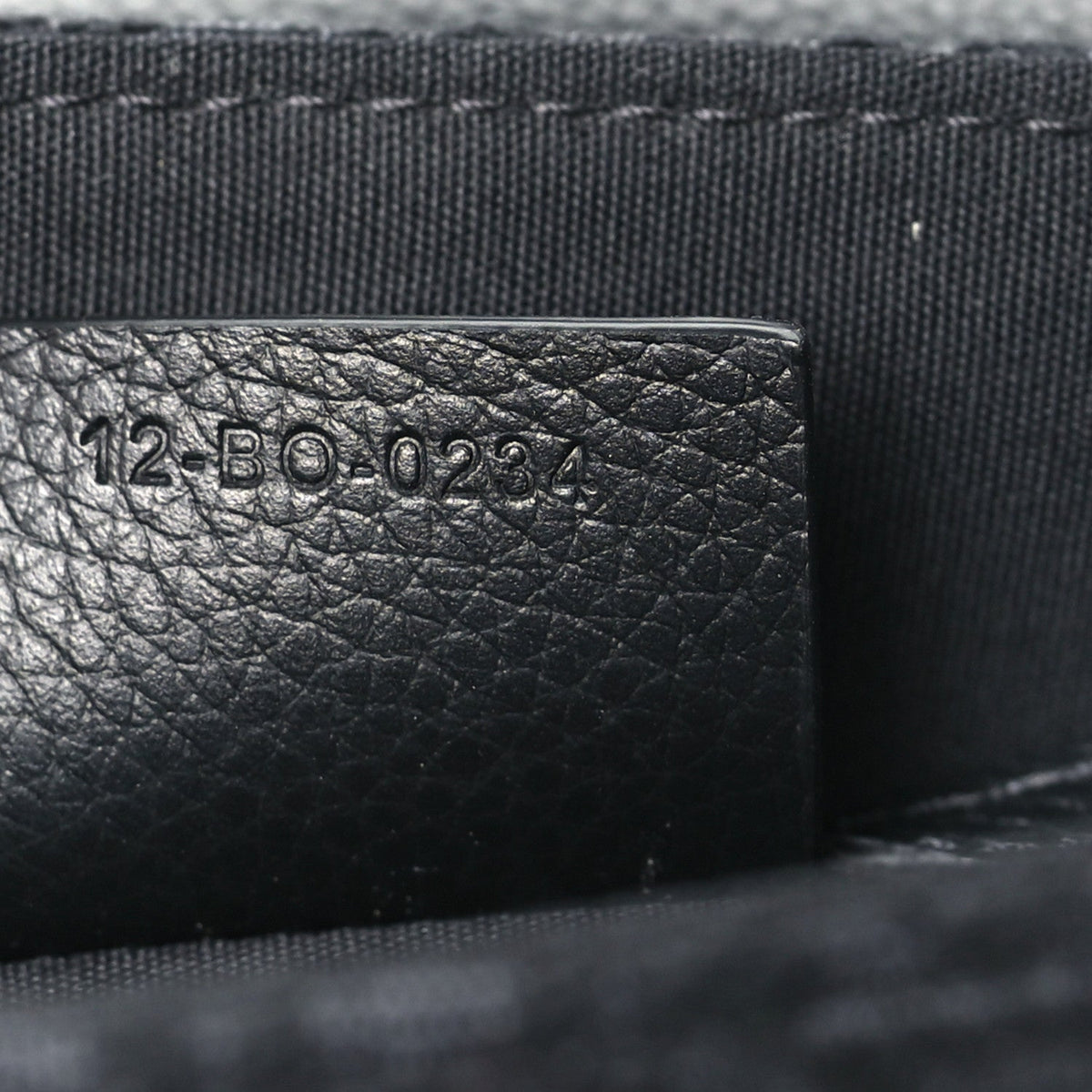 Oblique Jacquard Grained Calfskin Mini Saddle Messenger Bag With Flap Black