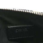 Oblique Jacquard Dior 8 Pouch With Strap Blue Black