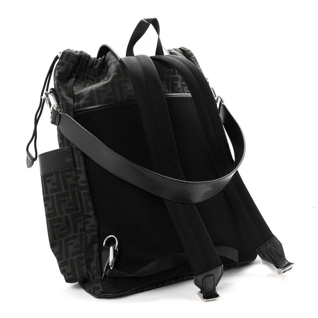 Recycled Fabric Jacquard Vitello Grace FF 1974 Large Fendi Strike Backpack Asfalto