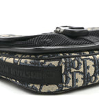 Oblique Jacquard Dior 8 Pouch With Strap Blue Black