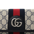 GG Supreme Monogram Web Small Ophidia Belt Bag 90 36 Beige Navy