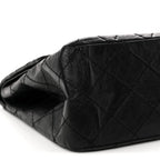 Aged Calfskin Quilted 2.55 Reissue 227 Flap Black