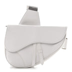 Grained Calfskin Mens Saddle Bag Latte