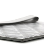 Coated Canvas CD Diamond Pouch Grey