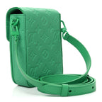 Taurillon Monogram S Lock Wearable Wallet Minty Green