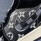 Custom Air Jordan 1 Low 'Noir Loom'
