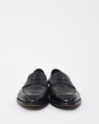 Dior Men's Black Leather Semi-Pointed Toe Loafers - 43 MEN