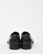 Dior Men's Black Leather Semi-Pointed Toe Loafers - 43 MEN
