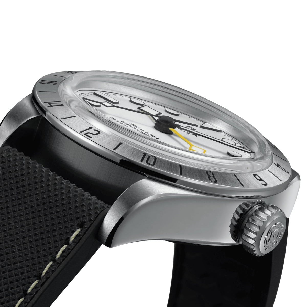 Black Bay Pro GMT 39mm - Opaline on Rubber/Leather Strap