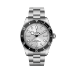 Black Bay 68 43mm - Silver, Black Bezel on Bracelet