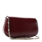 Shiny Calfskin Small Bamboo Night Bag Rosso Ancora