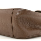 Grained Calfskin Small Souplissimo Maxi Flap Light Brown