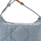 Calfskin Macrocannage Small Diortravel Nomad Pouch Bracing Blue