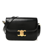 Shiny Calfskin Medium Triomphe Black