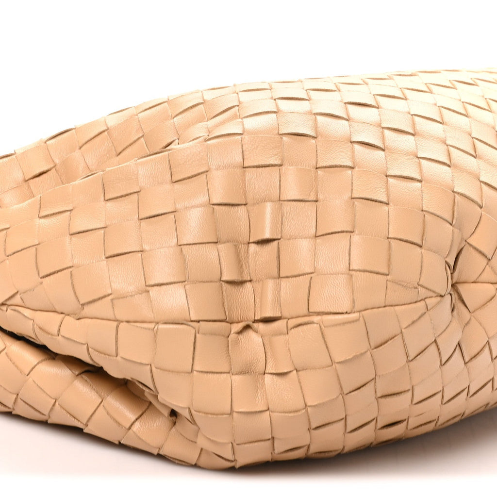 Nappa Intrecciato Small Jodie Hobo Almond