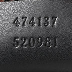 GG Supreme Monogram Appia Calfskin Web Flat Messenger Bag Black Grey