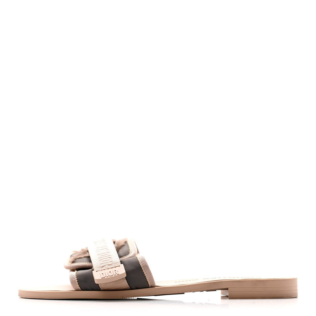 Canvas Nylon Camouflage Dior(e)volution Mule Slide Sandals 41 Nude