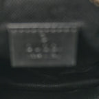 GG Supreme Monogram Appia Calfskin Web Small Camera Messenger Bag Black Grey